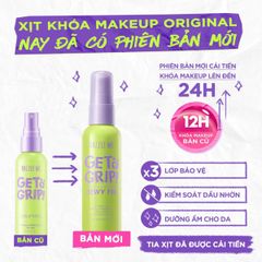 [new] Xịt Khóa Nền DAZZLE ME Get A Grip Makeup Setting Spray matte fit 60ml #hồng