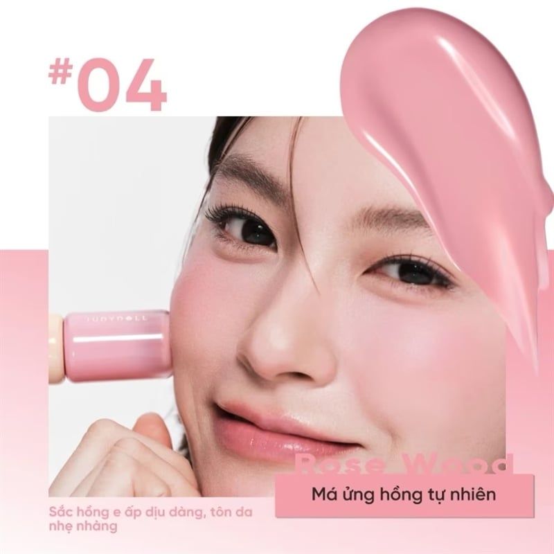 Má hồng kem Judydoll soft and smooth blush lotion 04