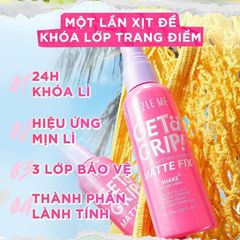 [new] Xịt Khóa Nền DAZZLE ME Get A Grip Makeup Setting Spray dewy fit 60ml #xanh