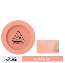 Phấn Má Hồng 3CE Màu Peach Splash - Cam Đào Tươi Tắn