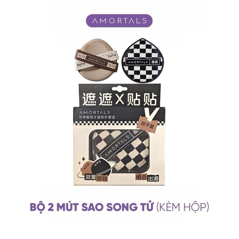 Bông mút tán nền cushion kem nền amortals