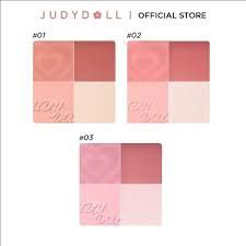 Phấn Má Hồng Judydoll 4 Ô blush & hight #01