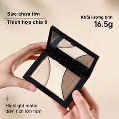 Bảng Tạo Khối Mooekiss, Contour & Highlight, Mịn Lì, Lâu Trôi, Chống Nước, Phù Hợp Mọi Tông Da 16.5g #01