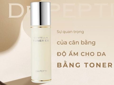 ￼Nước Hoa Hồng Dưỡng Da Căng Bóng Dr.Pepti Centella Toner EX 180ml