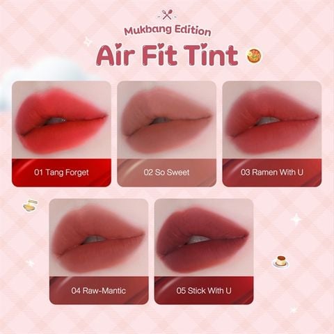 Son kem lì BBIA air fit tint mukbang edition #01