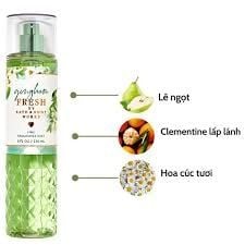 Xịt Thơm Bath & Body Works gingham fresh 236ml