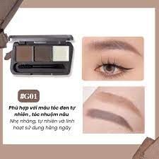 Kẻ Mày Dạng Bột GOGO TALES 3 Ô Kèm Sáp Định Hình #G01