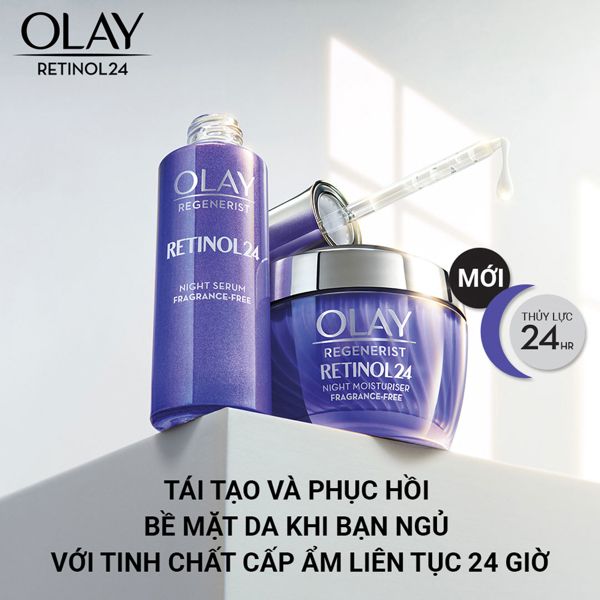 Kem Dưỡng OLay Regenerist Retinol24 Ngừa Lão Hóa Ban Đêm 50g