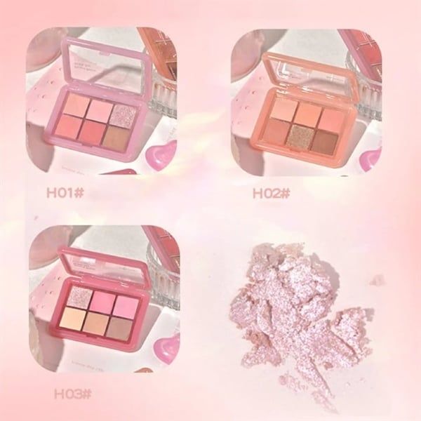 Bảng Phấn Mắt 6 Ô Hold Live Cloud Gauze Powder Eyeshadow Palette #H02