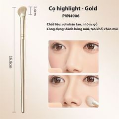 ￼Cọ tán highlight mũi, cọ trang điểm cán dài tạo khối,hightlight cho mũi