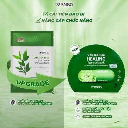 [New] Mặt nạ BNBG tràm trà Vita tea tree healing face mask pack