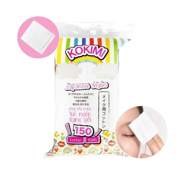 Bông tẩy Trang Kokimi 150 miếng