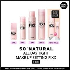 Xịt khoá nên So Natural All Day Tight Make Up Setting Fixx 35ml