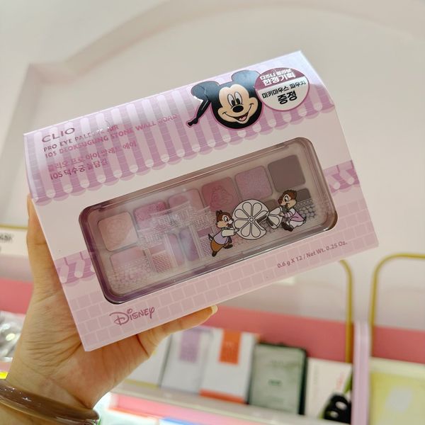 Bảng Phấn mắt Clio pro eye palette air x Disney #105-mauve hair clip