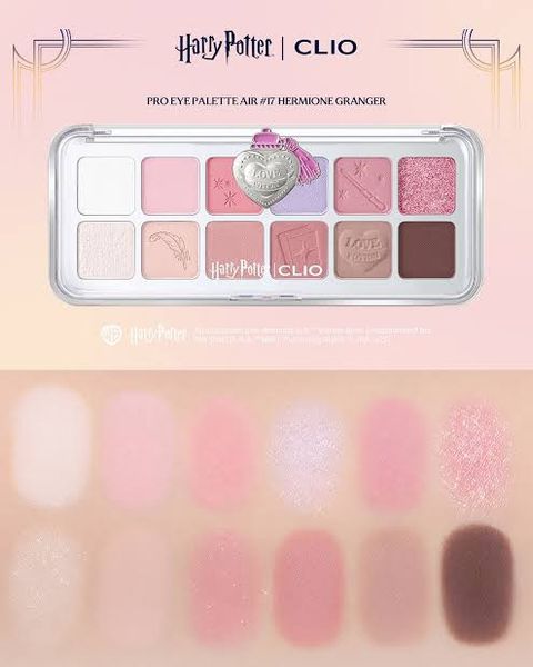 Phấn mắt Clio pro eye pallette air 17 hermione granger X harry potter