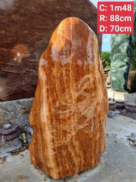 Đá phong thủy tự nhiên nguyên khối, viên đá Canxit phong thủy – độc đáo, tự nhiên và sang trọng