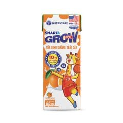 Sữa trái cây Nutricare Smarta Grow Opti Vị Cam Hỗ Trợ Bé Phát Triển Chiều Cao, Tiêu Hóa Khỏe (Thùng 48 hộp)