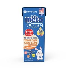 Sữa Bột Pha Sẵn Nutricare Metacare Eco Dinh Dưỡng Cho Bé Phát Triển Toàn Diện (Thùng 48 Hộp)