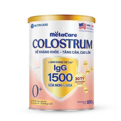 Sữa Bột Nutricare Metacare Colostrum 0+ Tăng Cường Đề Kháng Cho Bé Với IGG 1500mg