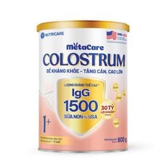 Sữa Bột Nutricare Metacare Colostrum 1+ Tăng Cường Đề Kháng Cho Bé Với IGG 1500mg 800g