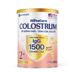 Sữa Bột Nutricare Metacare Colostrum 2+ Tăng Cường Đề Kháng Cho Bé Với IGG 1500mg 800g