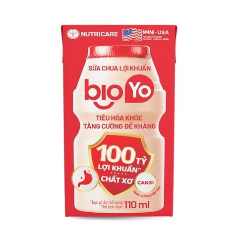 Sữa Chua Lợi Khuẩn Nutricare Bioyo Tiêu Hóa Khỏe, Tăng Đề Kháng (Thùng 24 Hộp)