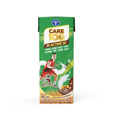 Sữa Cacao Lúa Mạch Nutricare Care 100 Active (Thùng 48 Hộp)