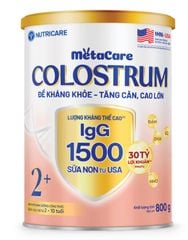 Sữa Bột Nutricare Metacare Colostrum 2+Tăng Cường Đề Kháng Cho Bé Với IGG 1500mg 800g