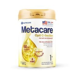 Sữa Bột Nutricare Metacare Opti C-section 1+ Hỗ Trợ Tiêu Hóa Và Đề Kháng Cho Trẻ Sinh Mổ 800g