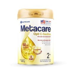Sữa Bột Nutricare Metacare Opti C-section 2+ Hỗ Trợ Tiêu Hóa Và Đề Kháng Cho Trẻ Sinh Mổ 800g