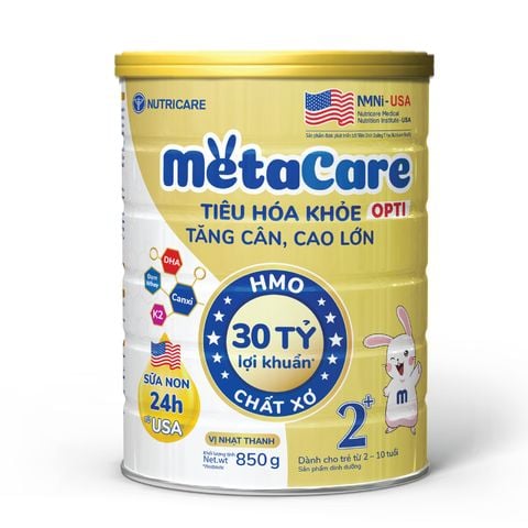 Sữa Bột Nutricare Metacare Opti 2+ Hỗ Trợ Tiêu Hóa, Phát Triển Toàn Diện Cho Bé 850g