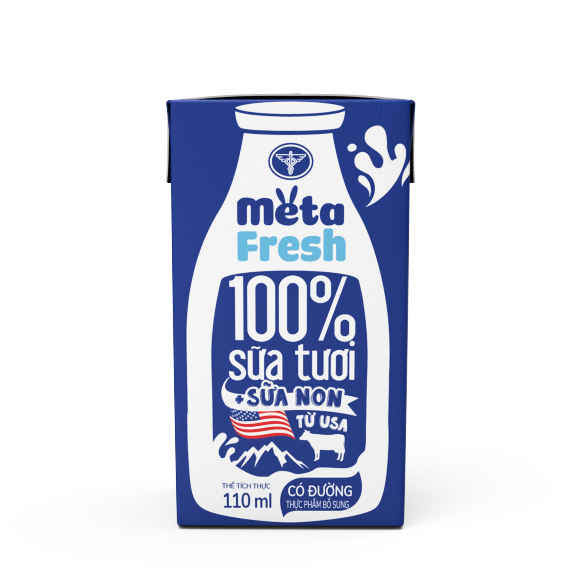 Sữa Tươi Nutricare Meta Fresh Có Đường (Thùng 48 Hộp)