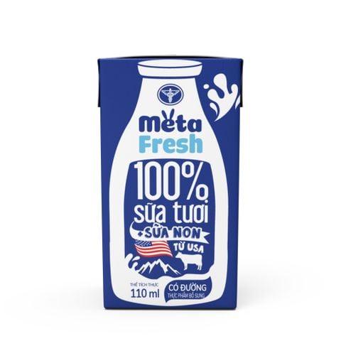 Sữa Tươi Nutricare Meta Fresh Có Đường (Thùng 48 Hộp)
