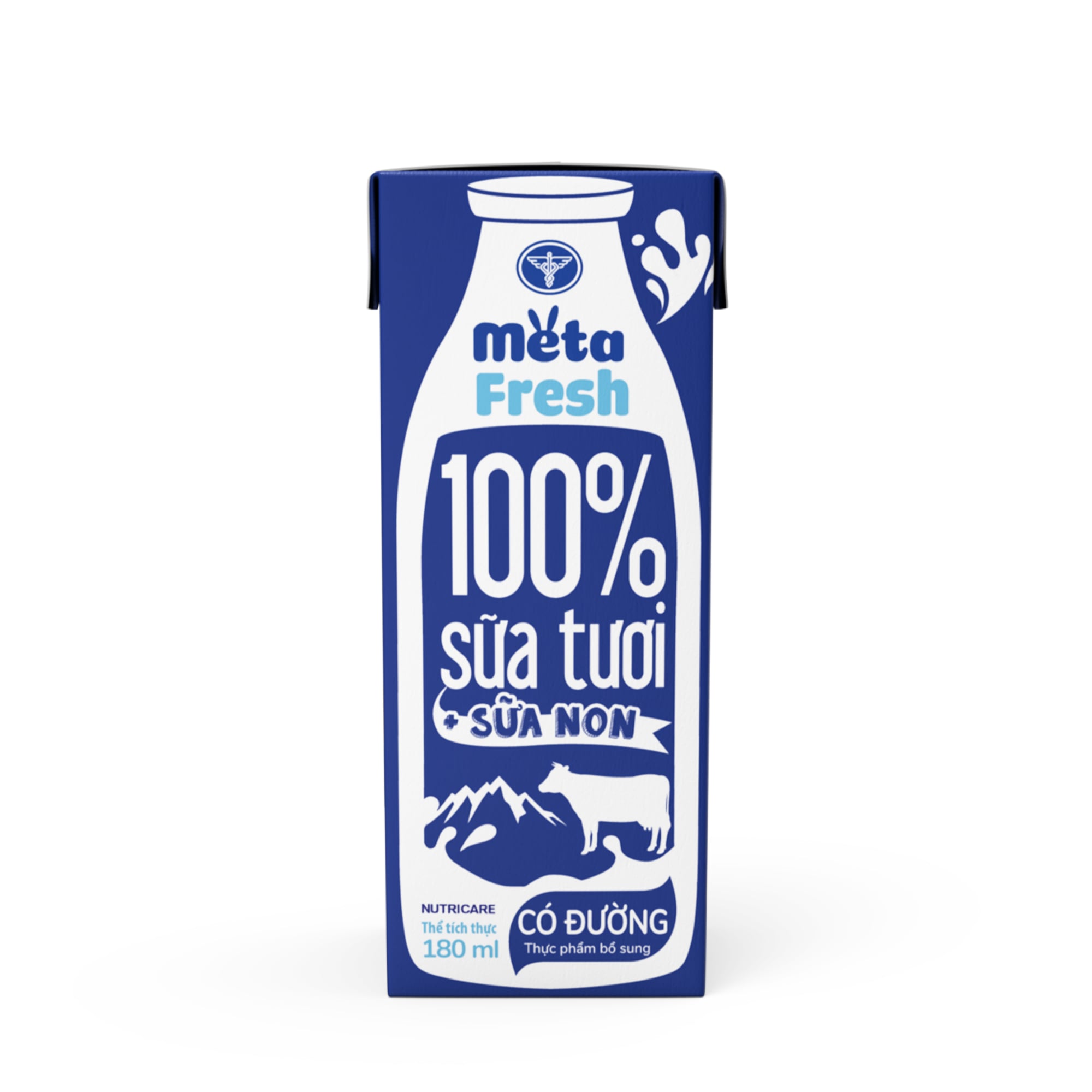 Sữa Tươi Nutricare Meta Fresh Có Đường (Thùng 48 Hộp)