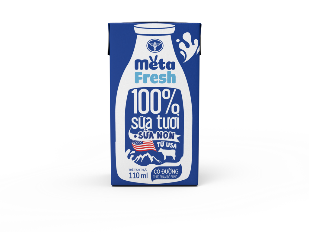 Sữa Tươi Nutricare Meta Fresh Có Đường (Thùng 48 Hộp)