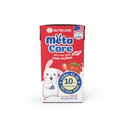 Sữa Chua Uống Dinh Dưỡng Nutricare Metacare Yoyo Hương Dâu (Thùng 48 Hộp)