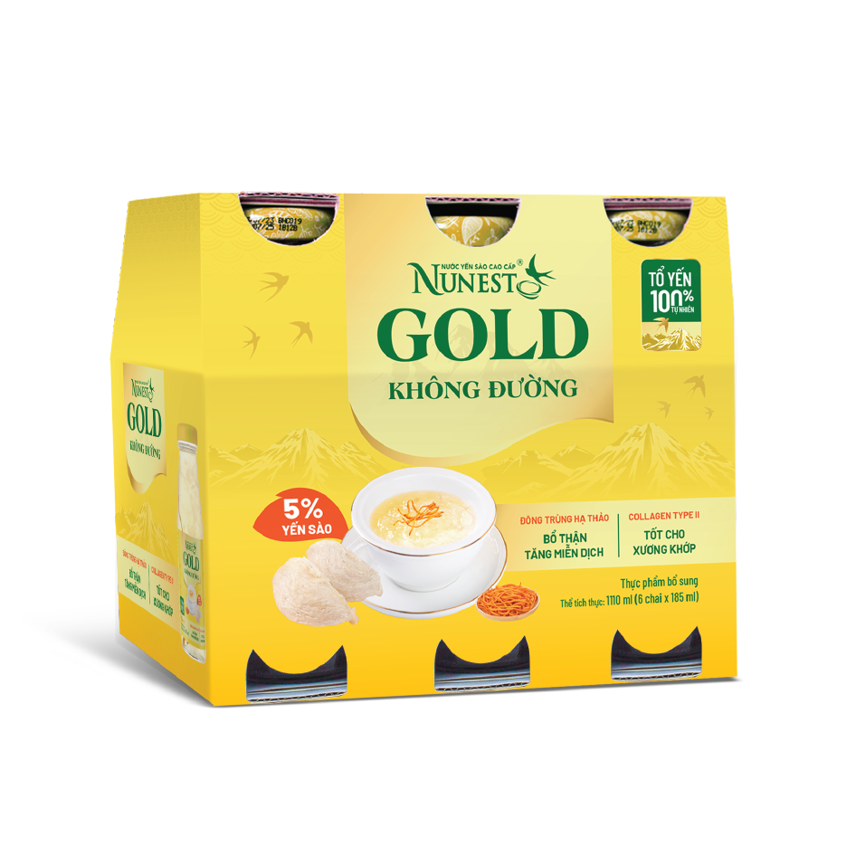 NUNEST GOLD KHÔNG ĐƯỜNG (chai 185ml)