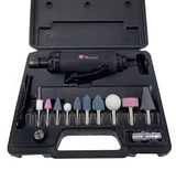  1/4" Air Die Grinder Kit with 6mm/8mm Collets, Along with Grinding Stones Set Taiwan Made Pneumatic Tool 