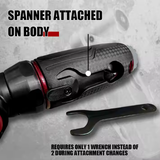  Air Angle Die Grinder Taiwan Made One-Hand Spindle Lock 1/4" for Finished Polished Pneumatic Tools Variable Speed Control 
