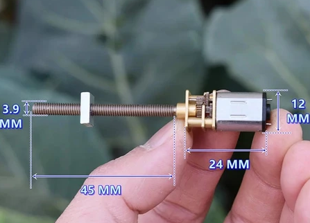  [25DQ1Q_PRO_0005] Trục Dài N20 45mm Gear Motor DC 