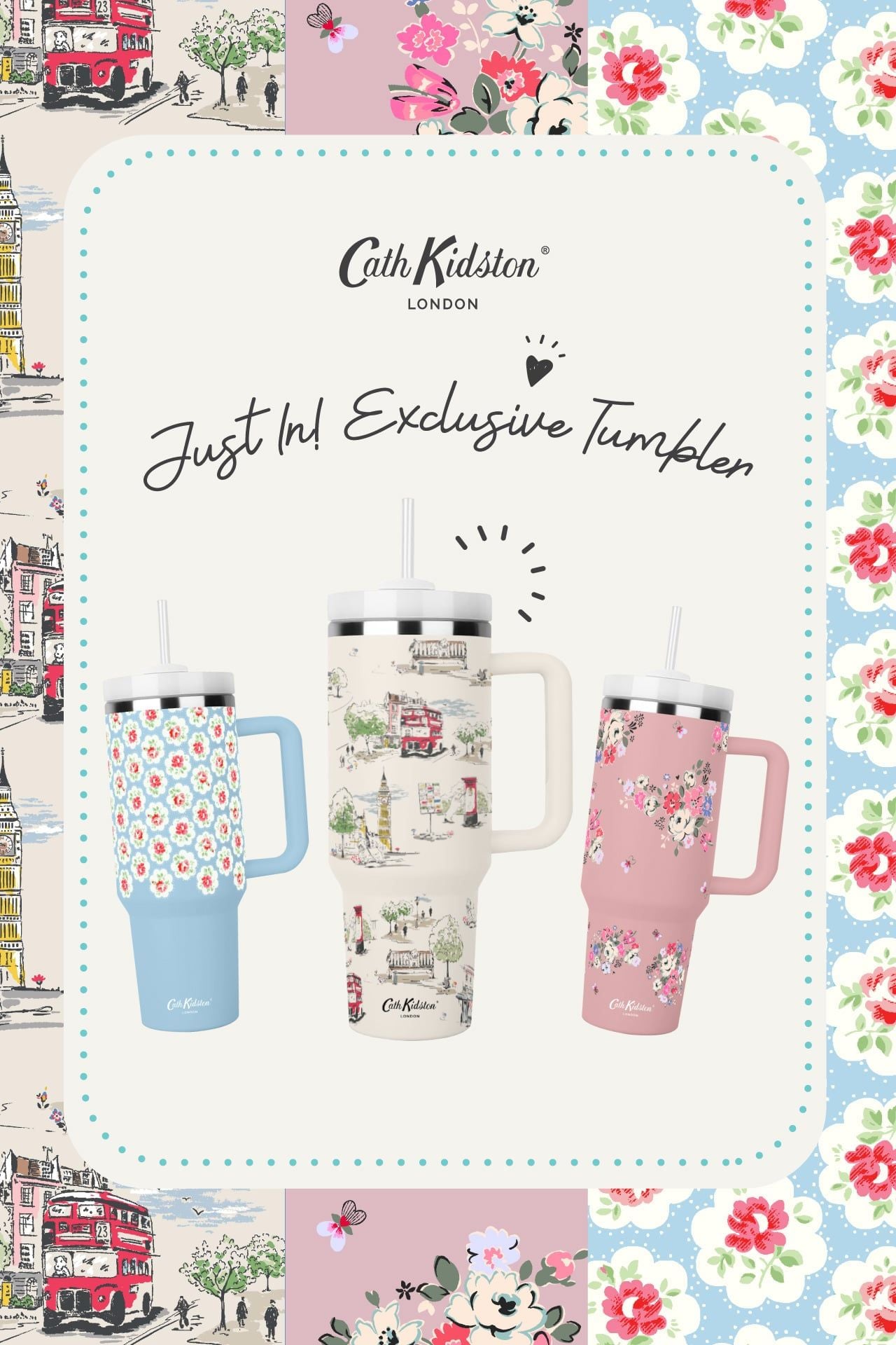  Bình Nước -CK BILLIE GOES TO TOWN STRAW TUMBLER 1.1L- Ivory - CKTWTUMBLR1100 