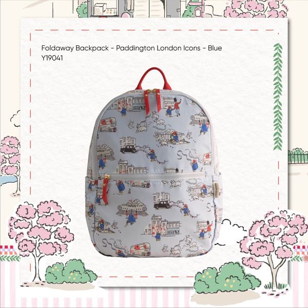  Balo Gấp Gọn Cath Kidston Hoạ Tiết Paddington Goes To Town Y19041 