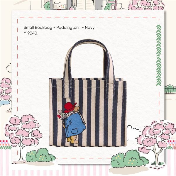  Túi Xách Mini Cath Kidston Chất Liệu Canvas Hoạ Tiết Paddington Y19040 
