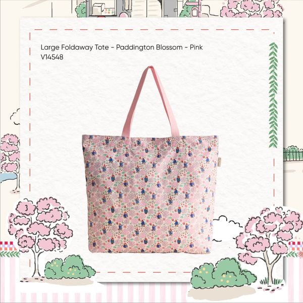  Túi Gấp Gọn Cath Kidston Hoạ Tiết Paddington Ditsy V14548 