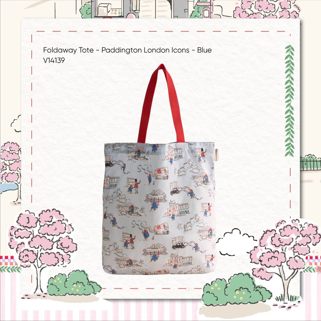  Túi Gấp Gọn Cath Kidston Hoạ Tiết Paddington Goes To Town V14139 