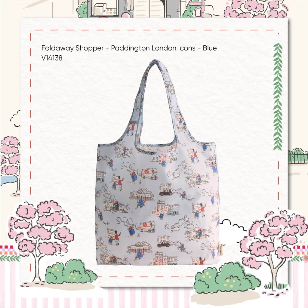  TúI Gấp Gọn Cath Kidston Hoạ Tiết Paddington Goes to Town V14138 