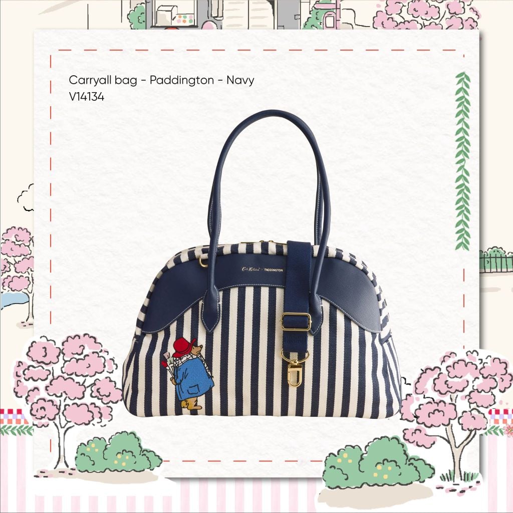  Túi Dáng Bowling Cath Kidston Hoạ Tiết Paddington V14134 