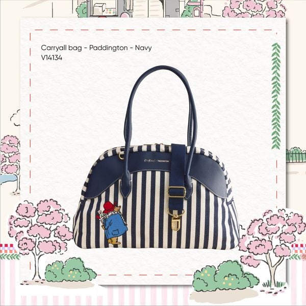  Túi Dáng Bowling Cath Kidston Hoạ Tiết Paddington V14134 