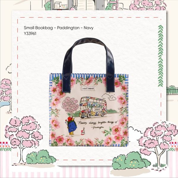  Túi Mini Cath Kidston Phủ PVC Chống Nước Họa Tiết Paddington & London Y33961 