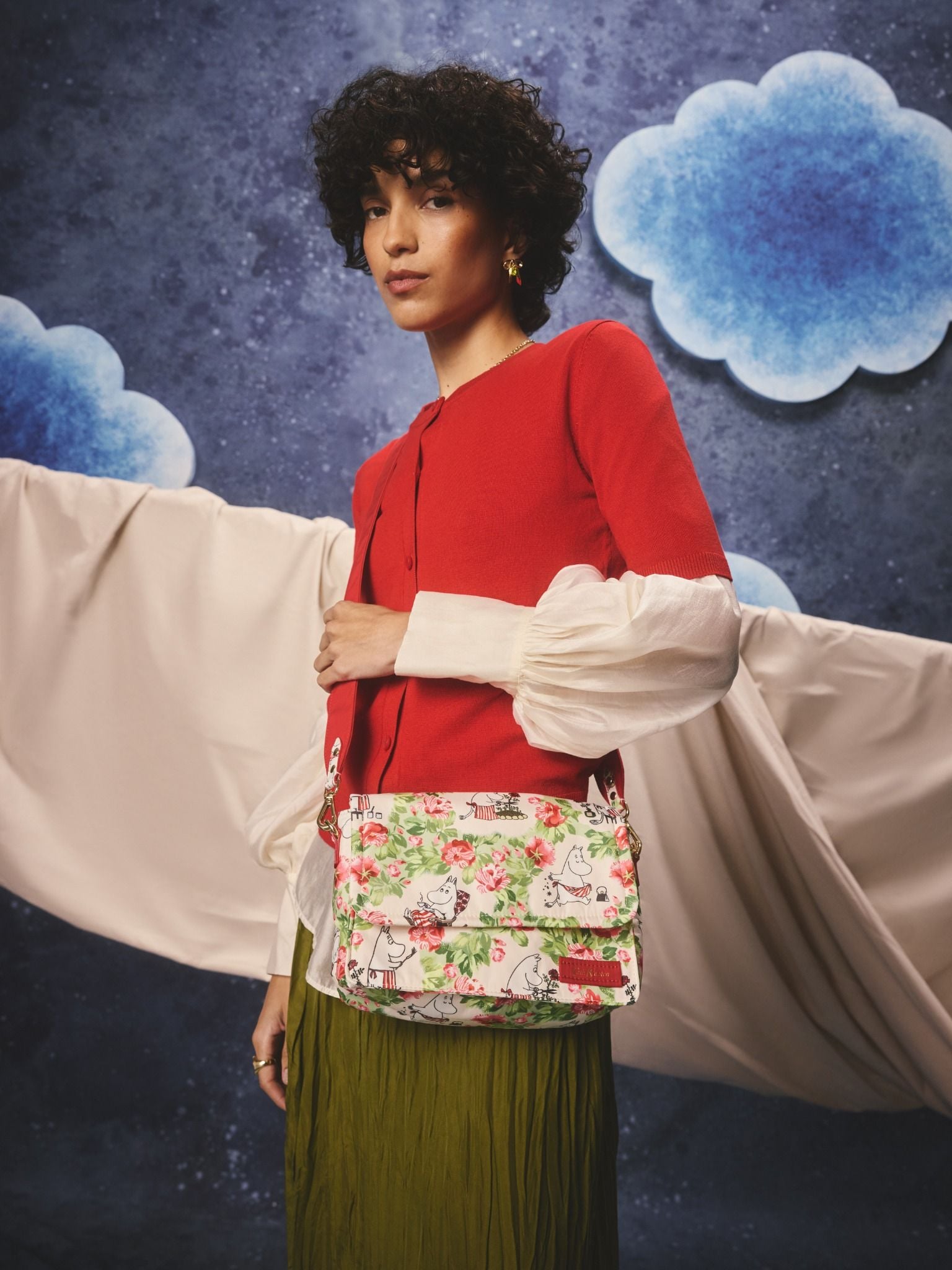  Túi đeo chéo/Crossbody - Moomin Mamma - Red/Ecru - AR8398 